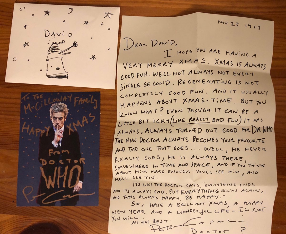Peter Capaldi's letter to a nine-year-old fan will leave you missing ...